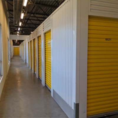 row of compact storage lockers