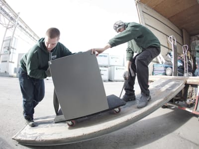 BigHorn Moving & Storage Kelowna prepare to move Interior Health into their new downtown Kelowna office.