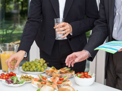 Motivate your staff before your commercial movers arrive by arranging an energy boosting and healthy breakfast buffet or lunch.
