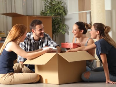 Moving in with roommates can have more ups than downs when everyone is on the same page.