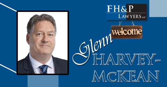 FH&P Lawyers Welcome Glenn Harvey-McKean