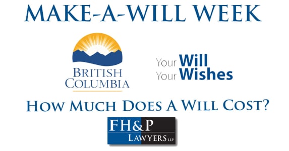 Make-A-Will Week - The Cost of a Will