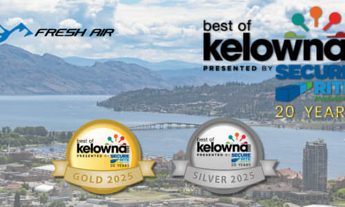Fresh Air Kelowna Wins Big at the Best of Kelowna 2025 Awards!