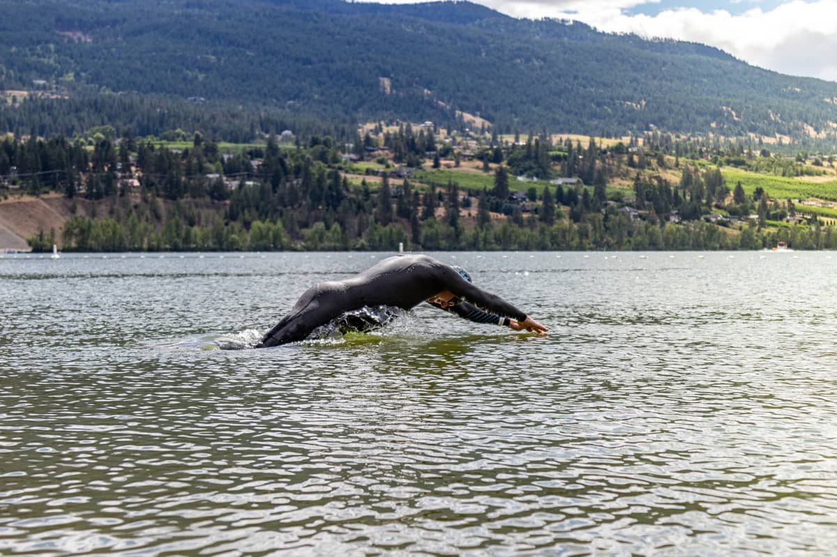 Across the Lake is back and Fresh Air Kelowna wetsuit demos and swim clinics are on weekly until July 13.