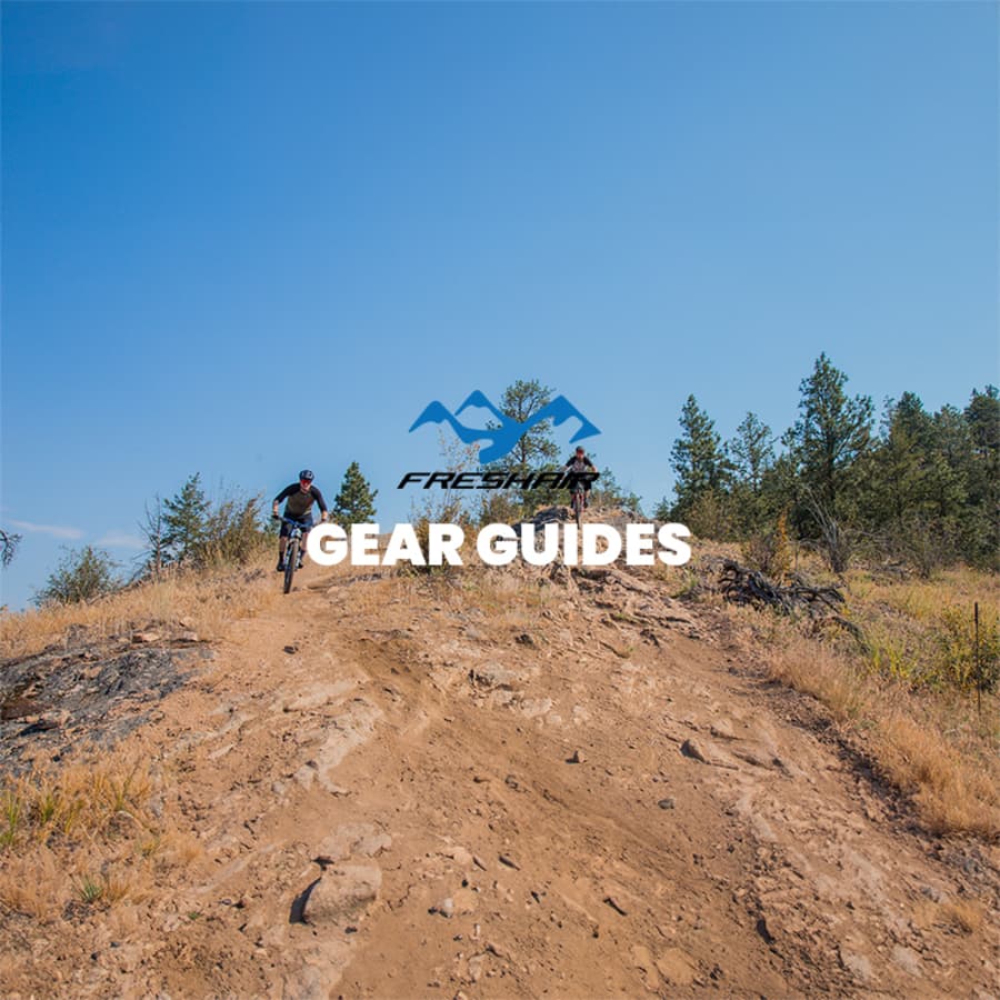 Expert gear guides for skis, snowboards, mountain bikes, trail running shoes, and outdoor apparel — built by Fresh Air's team in Kelowna, BC.