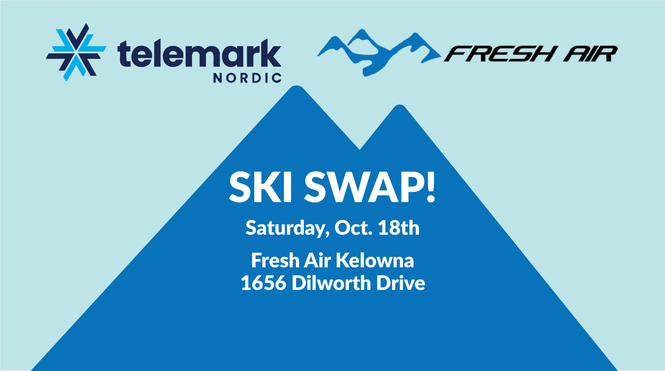 Ski Swap Saturday October 18th 2025 at Fresh Air Dilworth