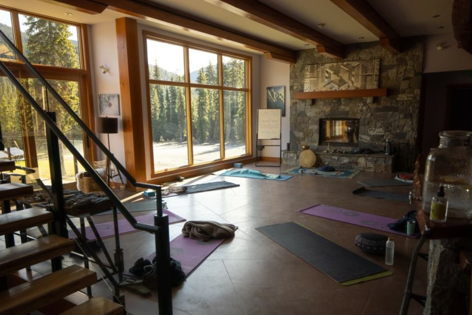 Foster teamwork and reduce stress with a calming group yoga session in nature.