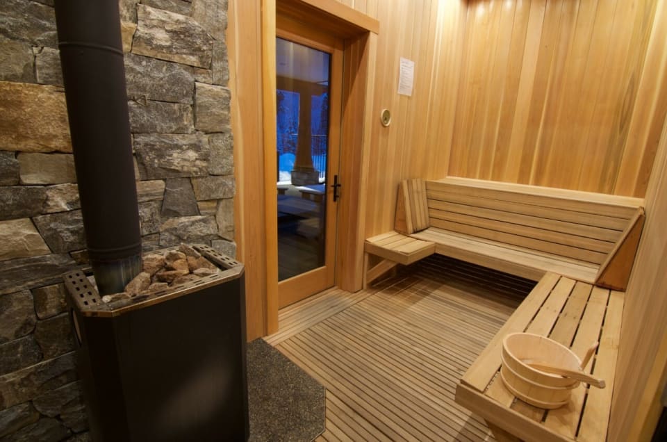 Unwind and relax together in the Scandinavian sauna after an action-packed day.