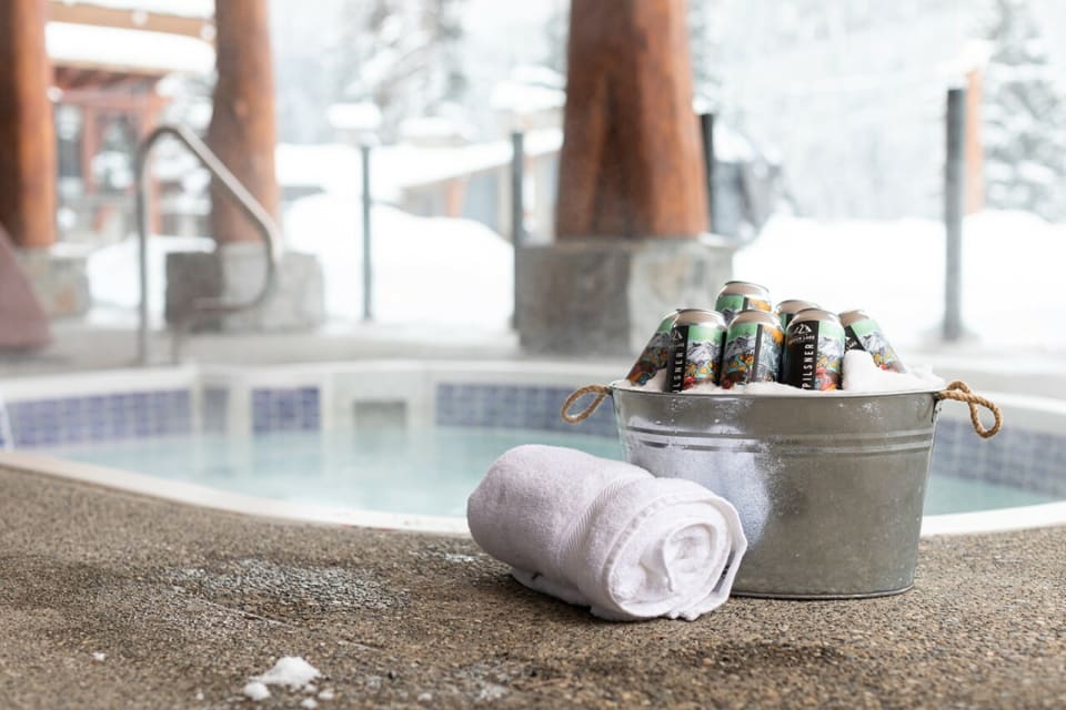 Our outdoor hot tub offers the perfect blend of relaxation and aaahhhhhh