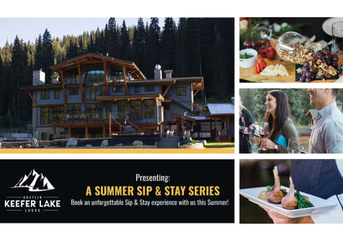 Elevated Wine and Dine. Keefer Lake Lodge Invites You to Sip & Stay