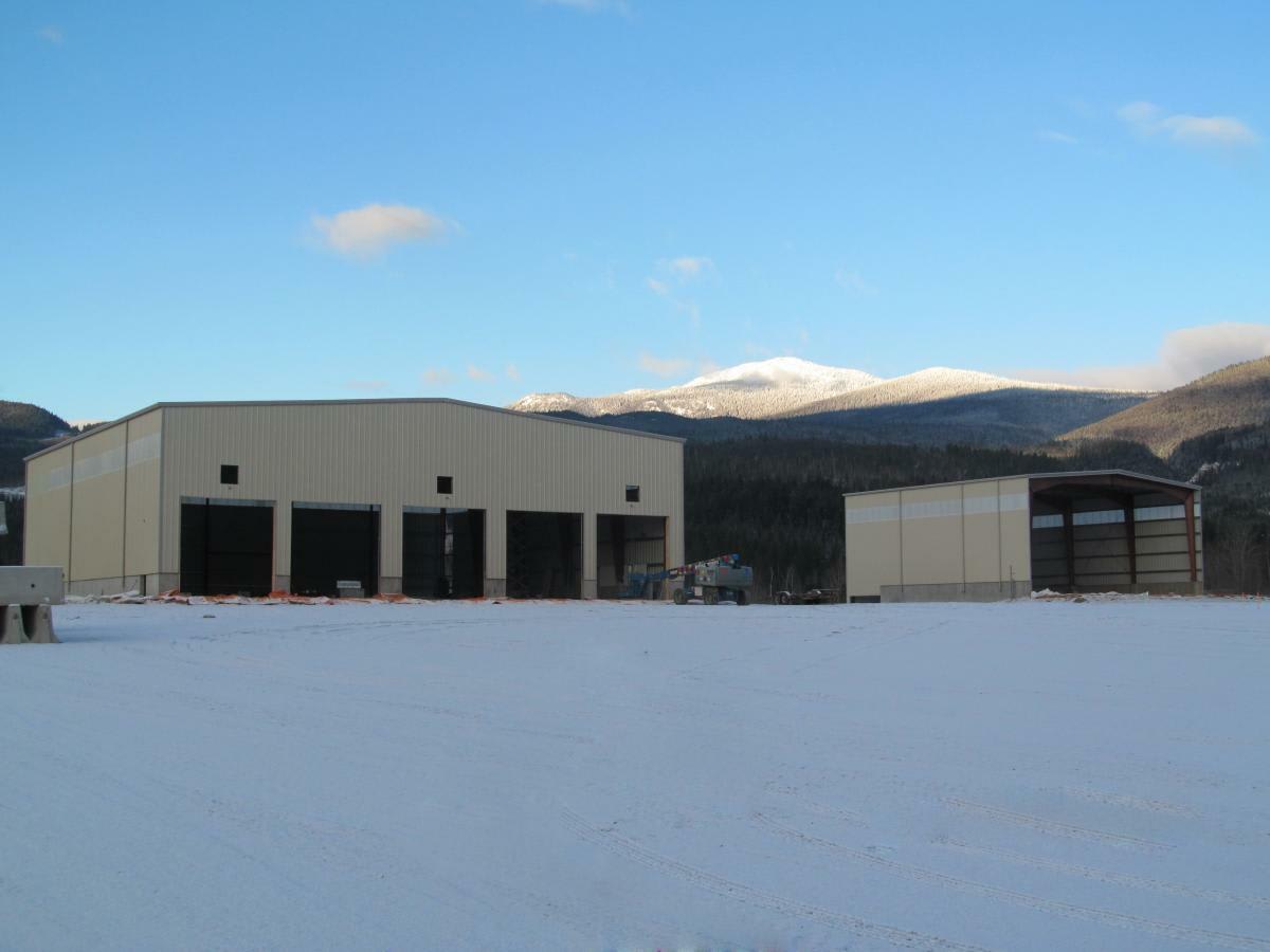 Thompson-Nicola Regional District Eco-Deposit Transfer Station. One of 7 designed, installed, managed and supplied by Metal Structure Concepts.