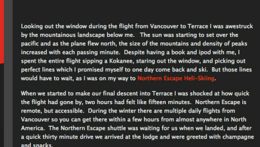 Terrace Heli Skiing with Northern Escape – Untracked Guides