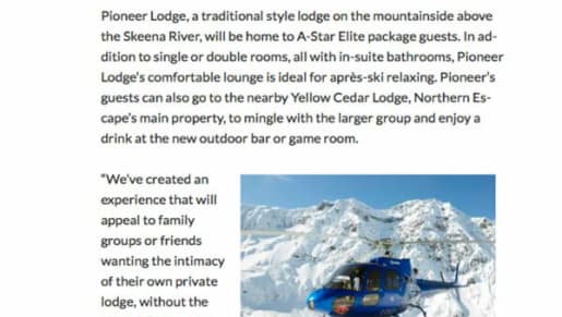Ski from your own private heli – Firsttracksonline.com