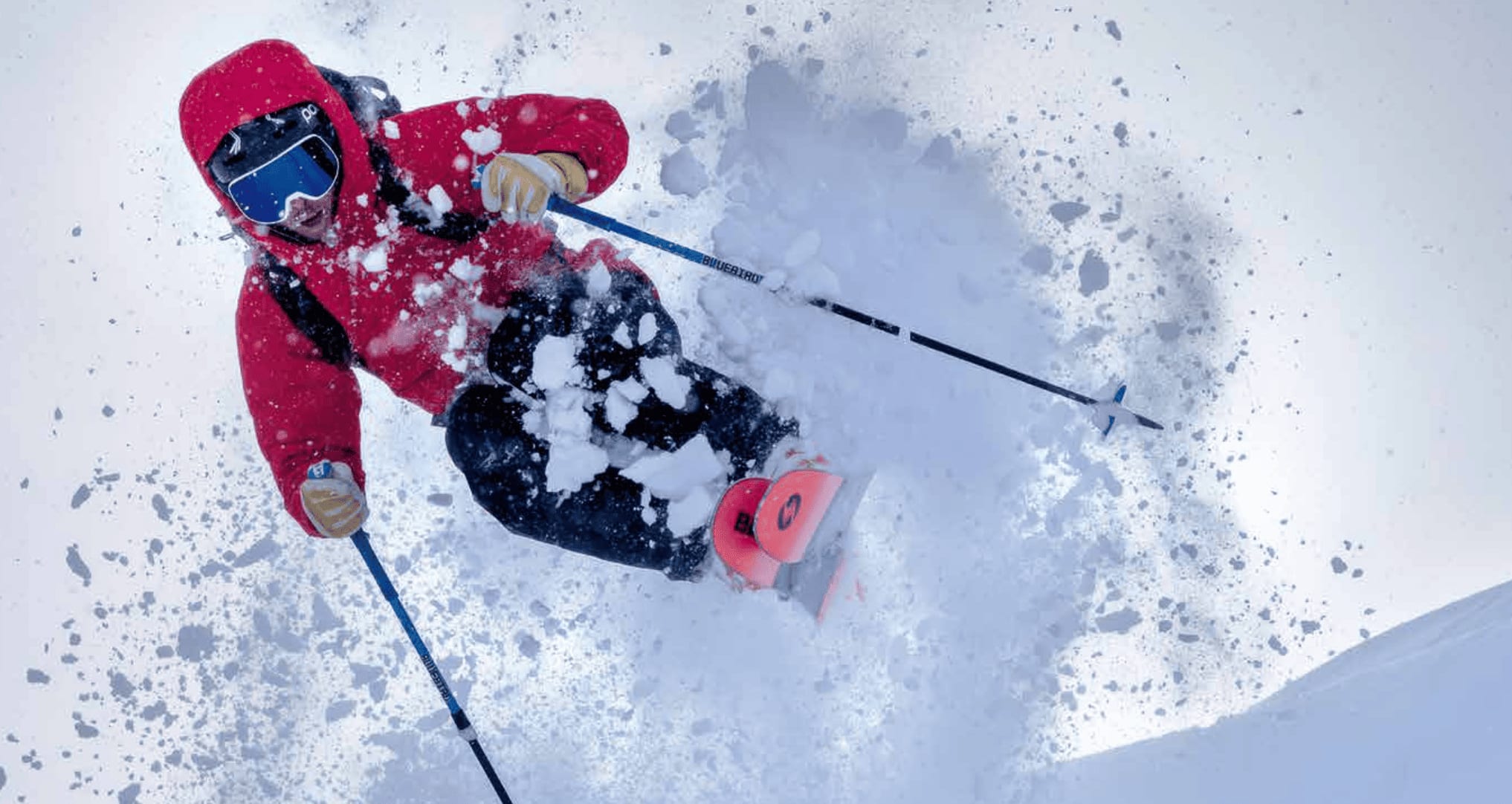 Heli-skiing through deep powder in Terrace, Northern BC.