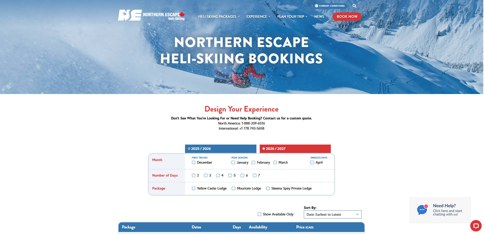 Heli Skiing - Book Now
