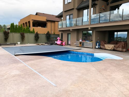 automatic pool safety cover-existing pool-charcoal grey-okanagan