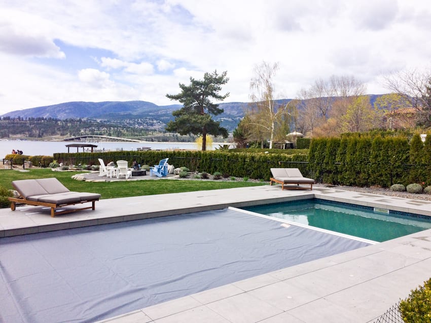 Another amazing lakefront Kelowna pool cover