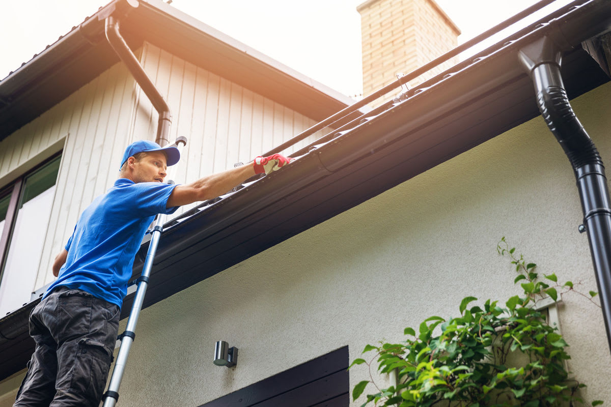Before the April showers arrive, home renovation contractors can help replace your old gutters with new efficient ones. 