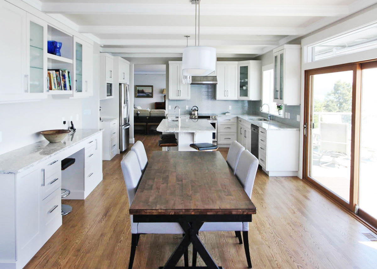 Envisioning the finished product is one way homeowners can cope during a kitchen renovation.