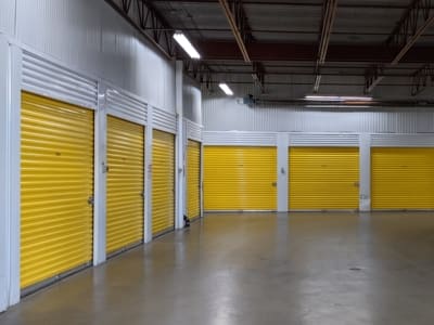 Rows of Self Storage Drive Up Lockers