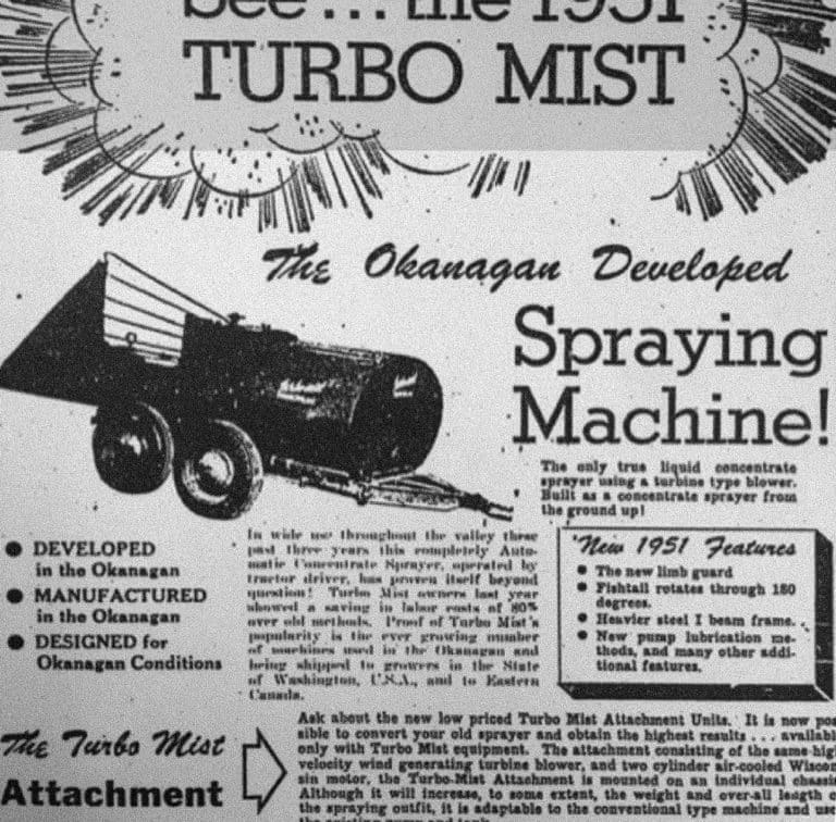 Slimline Turbo-Mist Sprayer Ad