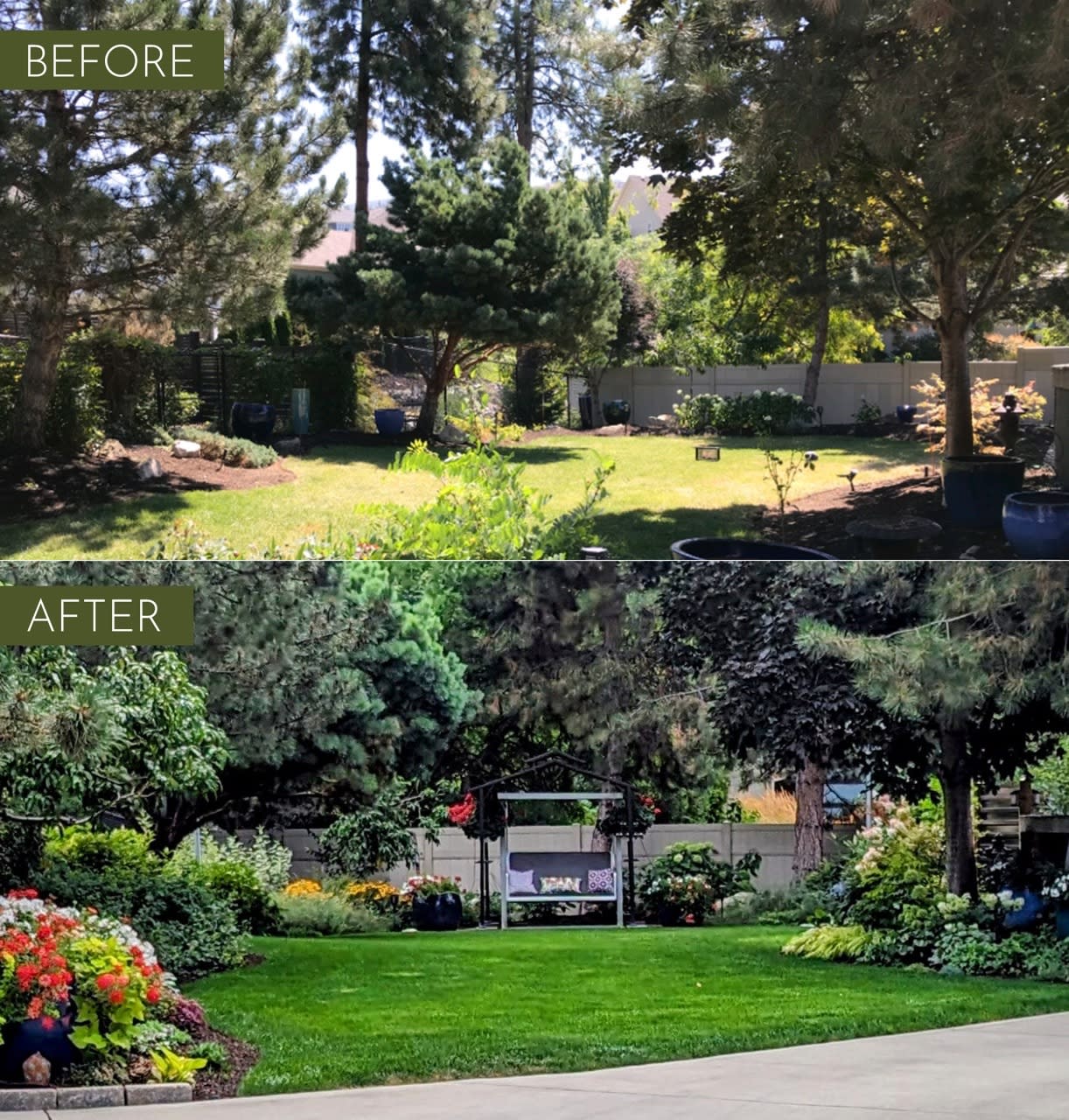 Creating landscapes that connect seamlessly in this Kettle Valley home.