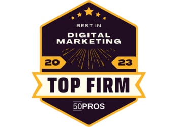 50PROS best in digital marketing award