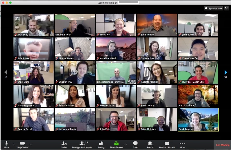 Larger groups, webinars, and training sessions are easy with Zoom.