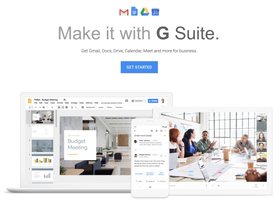 Similar to Office 365, our team prefers G Suite for it's range of fundamental office tools like email, calendar, documents, spreadsheets, and file storage.
