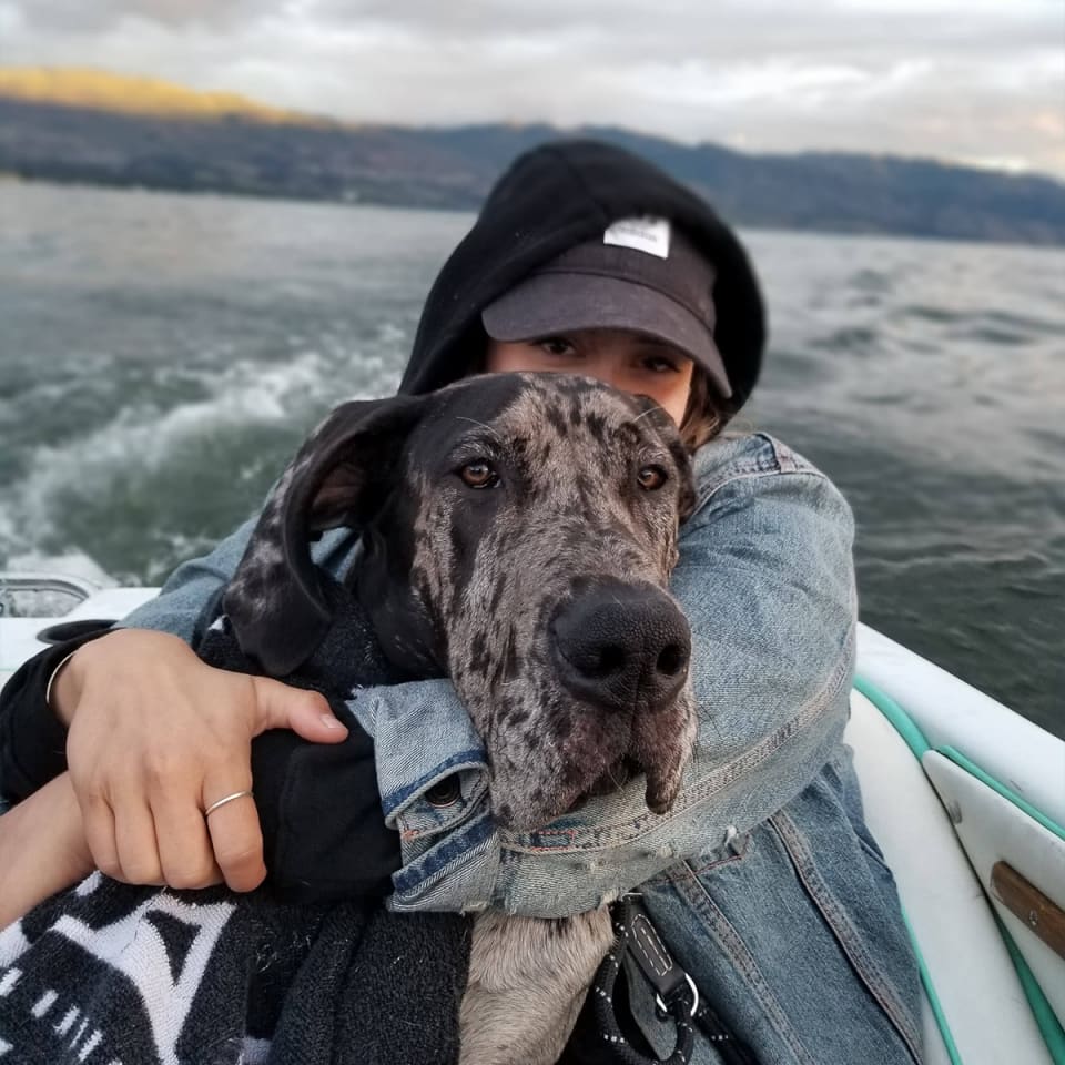 Boating on Okanagan Lake, Kelowna BC.