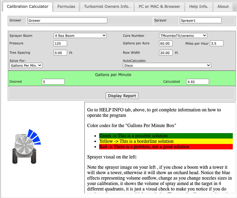 Calibration Tool Screenshot - please fill out form below to access