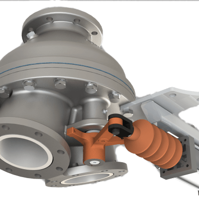 Ceramic Lined Slurry Valves with Pneumatic Actuator Ceramic-Lined Slurry Valves Unicast Wear Parts
